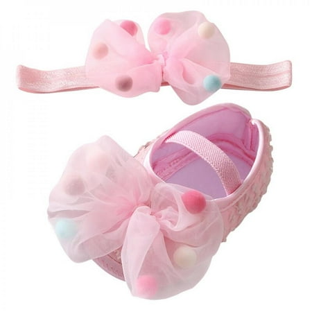 Clearance!Cute Baby Girl Baptism Shoes Soft Sole Bowknot Princess Shoes Toddler Soft Sole Walking Shoes Headband Set 0-18M Pink S
Clearance!Cute Baby Girl Baptism Shoes Soft Sole Bowknot Princess Shoes Toddler Soft Sole Walking Shoes Headband Set 0-18M Pink S