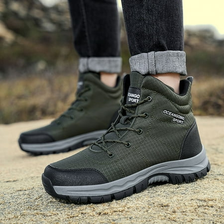 LRJTENG Men s sneakers Fashion Men s Outdoor Non Slip Sport Shoes Lace Up Mountaineering Sneakers Boots Army Green
LRJTENG Men s sneakers Fashion Men s Outdoor Non Slip Sport Shoes Lace Up Mountaineering Sneakers Boots Army Green