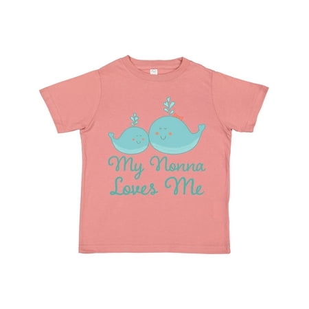 Inktastic My Nonna Loves Me Gift Toddler Boy or Toddler Girl T-Shirt
