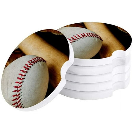 FMSHPON Sports Theme Retro Baseball Set of 2 Car Coaster for Drinks Absorbent Ceramic Stone Coasters Cup Mat with Cork Base for Home Kitchen Room Coffee Table Bar Decor 
FMSHPON Sports Theme Retro Baseball Set of 2 Car Coaster for Drinks Absorbent Ceramic Stone Coasters Cup Mat with Cork Base for Home Kitchen Room Coffee Table Bar Decor