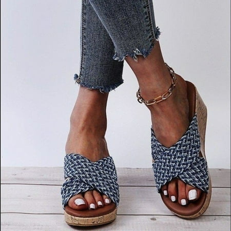 XIAOFFENN Women Casual Footwear Thick Bottom Slope Heel Platform Beach Shoes Sandals
XIAOFFENN Women Casual Footwear Thick Bottom Slope Heel Platform Beach Shoes Sandals