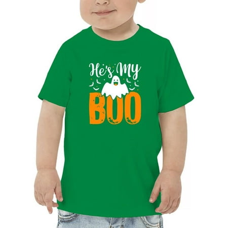 He s My Boo Cute Halloween. T-Shirt Toddler -Image by Shutterstock 3 Toddler