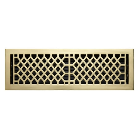Signature Hardware 929071-6-30 Antique Style Brass Floor Register - Brass
Signature Hardware 929071-6-30 Antique Style Brass Floor Register - Brass