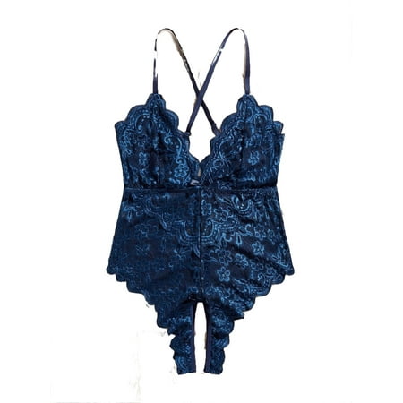 Teddies Navy Blue Plus Size Sexy Lingerie (Women s)