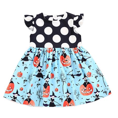 Newborn Kids Baby Girl Halloween Party Tutu Tulle Dress Cosplay Outfits Clothes
