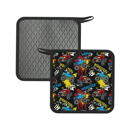 2PCS Pot Holders for Kitchen - Heat Resistant Silicone Pot Holders with Hanging Loop Monster Car Non Slip Oven Hot Pads Potholders for Decor Baking Cooking Kitchen
2PCS Pot Holders for Kitchen - Heat Resistant Silicone Pot Holders with Hanging Loop Monster Car Non Slip Oven Hot Pads Potholders for Decor Baking Cooking Kitchen