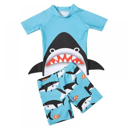 Toddler/Baby Boys Swimsuit Bathing Suits Set 2-Piece Short Sleeve Rash Guard Swimwear & Swim Trunks Set Sunsuit UPF 50+
Toddler/Baby Boys Swimsuit Bathing Suits Set 2-Piece Short Sleeve Rash Guard Swimwear & Swim Trunks Set Sunsuit UPF 50+