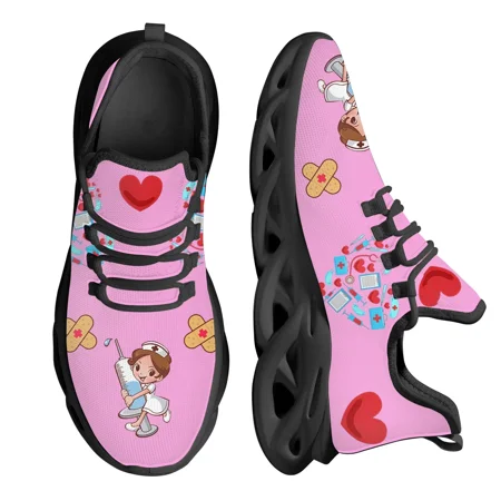 Lovely Nurse Medical Healthcare Print Ladies Platform Shoes Light Mesh Running Sneakers Casual Nurse Shoes For Women
Lovely Nurse Medical Healthcare Print Ladies Platform Shoes Light Mesh Running Sneakers Casual Nurse Shoes For Women