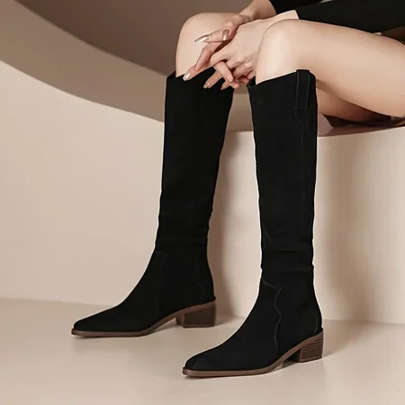 Women‘s Long Tube Boots V-Mouth Slip On Boots Pointed Toe Faux Leather Knight Boots Women‘s Footwear
Women‘s Long Tube Boots V-Mouth Slip On Boots Pointed Toe Faux Leather Knight Boots Women‘s Footwear