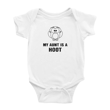 My Aunt is A Hoot Cute Baby Bodysuits For Boy Girl