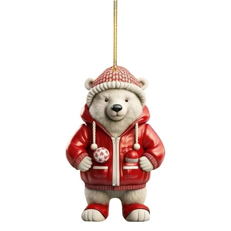 Adzgya Hangs White Bear Acrylic Flat Pendant Home Car Rearview Pendant
Adzgya Hangs White Bear Acrylic Flat Pendant Home Car Rearview Pendant