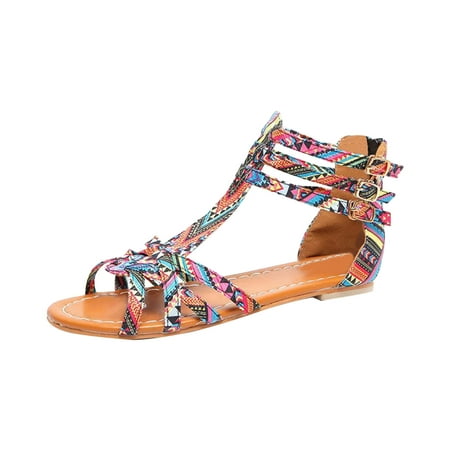 BADHUD Flats Sandals for womens Girls Dressy Gladiator Strap Sandals Flat Fisherman Cross Strappy Sandals Bohemian Dressy Summer Flat Casual Ankle Elastic Slip on Beach Sandals
BADHUD Flats Sandals for womens Girls Dressy Gladiator Strap Sandals Flat Fisherman Cross Strappy Sandals Bohemian Dressy Summer Flat Casual Ankle Elastic Slip on Beach Sandals