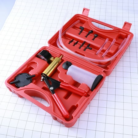 Etereauty Car Manual Handheld Vacuum Pump Brake Bleeder Professional Repair Tester Kit