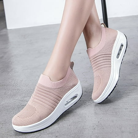 ERTUTUYI Sneaker For Women Mesh Running Shoes Platform Breathable Sneakers Fashion Sport Shoes Air Cushion Wedge Shakers Pink 38
ERTUTUYI Sneaker For Women Mesh Running Shoes Platform Breathable Sneakers Fashion Sport Shoes Air Cushion Wedge Shakers Pink 38