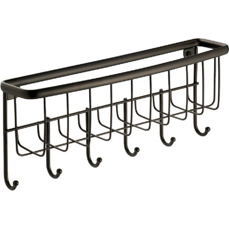 Interdesign iDesign York Lyra Wall Mount Mail Holder Key Rack Bronze