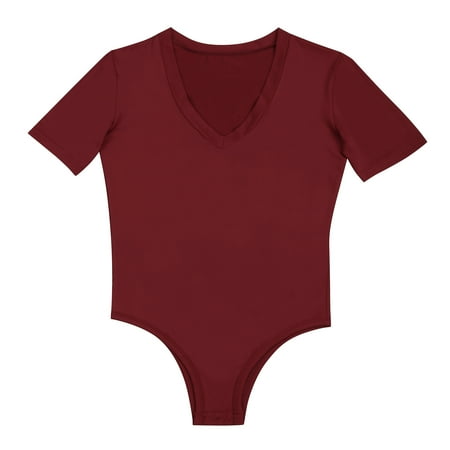 Women Fashionable Elegant Short Sleeve bodysuits Crew Neck Ribbed Knit Leotards Underbust Detailing Tops For Casual Daily Wear
Women Fashionable Elegant Short Sleeve bodysuits Crew Neck Ribbed Knit Leotards Underbust Detailing Tops For Casual Daily Wear