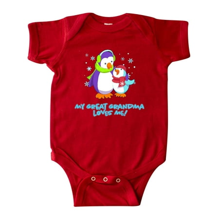 Inktastic My Great Grandma Loves Me! Cute Penguins Gift Baby Boy or Baby Girl Bodysuit
Inktastic My Great Grandma Loves Me! Cute Penguins Gift Baby Boy or Baby Girl Bodysuit