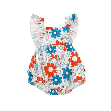 Bagilaanoe 0-18M Infant Baby Girl 4th of July Clothes Independence Day Outfits Letter Floral Print Romper Sleeveless Playsuit Summer Clothing
Bagilaanoe 0-18M Infant Baby Girl 4th of July Clothes Independence Day Outfits Letter Floral Print Romper Sleeveless Playsuit Summer Clothing