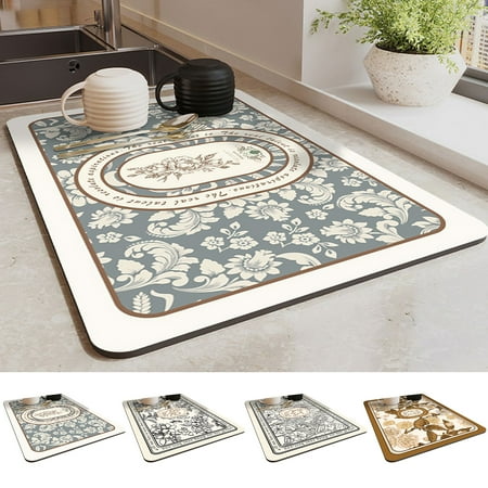 harmtty Draining Mat Water Absorption Quick Drying Thermal Insulation Non-Slip Texture Easy Care Floral Draining Pad for Restaurant 30*40cm A
harmtty Draining Mat Water Absorption Quick Drying Thermal Insulation Non-Slip Texture Easy Care Floral Draining Pad for Restaurant 30*40cm A