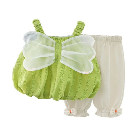 TAIAOJING Toddler Baby Girl Dress Summer Butterfly Wing Camisole Tops And Solid Pants With Bow Tieing Cute Sundress 4-5 Years
TAIAOJING Toddler Baby Girl Dress Summer Butterfly Wing Camisole Tops And Solid Pants With Bow Tieing Cute Sundress 4-5 Years