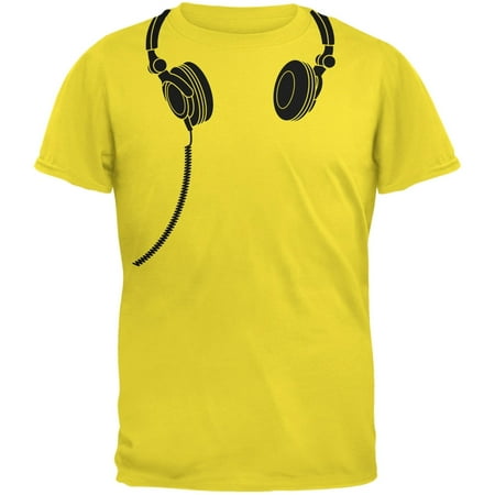 Headphones Yellow Youth T-Shirt