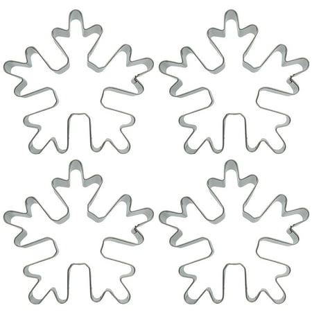 4 Pcs/1 Pack Snowflake Shape Cookie Cutters DIY Biscuits Mousse Mold Kitchen Baking Tool Fondant Cake Mold Accessory (Silver)
4 Pcs/1 Pack Snowflake Shape Cookie Cutters DIY Biscuits Mousse Mold Kitchen Baking Tool Fondant Cake Mold Accessory (Silver)