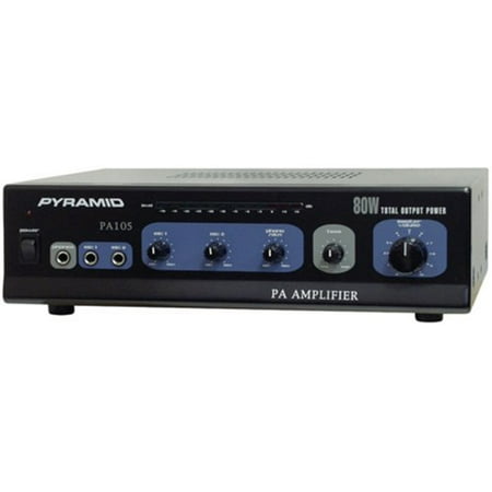 Pyramid Audio Pa105 Pyramid Pa105 Amplifier With Microphone Input (80-watt)