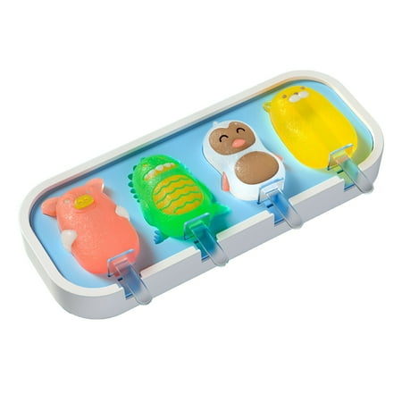 Meizhencang Ice Cream Mold Non-stick 4 Cavities Silicone DIY Cartoon Popsicle Mold for Home
Meizhencang Ice Cream Mold Non-stick 4 Cavities Silicone DIY Cartoon Popsicle Mold for Home