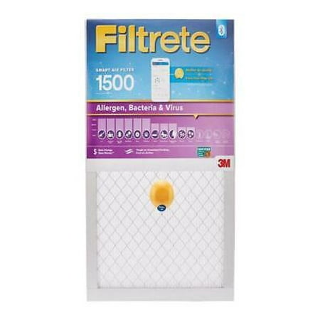 3M Filtrete 20 in. W X 25 in. H X 1 in. D Fiberglass 12 MERV Smart Air Filter (Pack of 4)
3M Filtrete 20 in. W X 25 in. H X 1 in. D Fiberglass 12 MERV Smart Air Filter (Pack of 4)