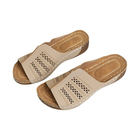 Pyhlmscde Womens Sandals Beach Slides Open Toe Slip On Summer Slippers Casual Slope Bottom Shoes Retro Sandals
Pyhlmscde Womens Sandals Beach Slides Open Toe Slip On Summer Slippers Casual Slope Bottom Shoes Retro Sandals
