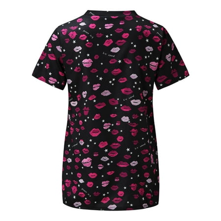 Valentine s Day Print Working Uniform Short Sleeve Print Women Cartoon V Neck Short Working Tops Women s Blouse Scrubs Top Working Uniform Nurses
Valentine s Day Print Working Uniform Short Sleeve Print Women Cartoon V Neck Short Working Tops Women s Blouse Scrubs Top Working Uniform Nurses