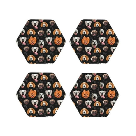 Yiaed Different Breeds Of Dogs Print Leather Coasters for Drinks - Cup Coasters Coffee Table Kitchen Table Bar Home & Office Gifts Handmade Drink Coasters-Hexagon
Yiaed Different Breeds Of Dogs Print Leather Coasters for Drinks - Cup Coasters Coffee Table Kitchen Table Bar Home & Office Gifts Handmade Drink Coasters-Hexagon