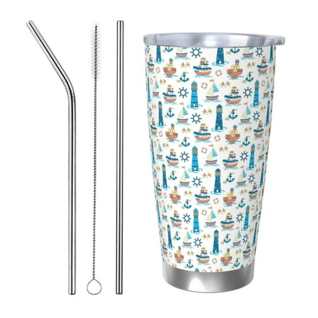 Vsdgher Lighthouse And Sea 20 Oz Stainless Steel Vacuum Insulated Travel Mug Coffee Cup for Home Office Outdoor Works Great for Ice Drinks and Hot Beverage -Straw Three-piece Set
Vsdgher Lighthouse And Sea 20 Oz Stainless Steel Vacuum Insulated Travel Mug Coffee Cup for Home Office Outdoor Works Great for Ice Drinks and Hot Beverage -Straw Three-piece Set