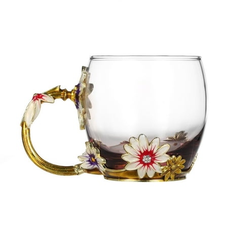 Coffee Chrysanthemum Enamel Craft Water Cup Drink Mug with Handle Design Tea Coffee Cup with Spoon Cleaning Cloth Set 320ML
Coffee Chrysanthemum Enamel Craft Water Cup Drink Mug with Handle Design Tea Coffee Cup with Spoon Cleaning Cloth Set 320ML