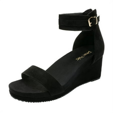 Women s Open Toe Buckle Ankle Strap Platform Wedge Sandals NINI-6 BLACK size 10
Women s Open Toe Buckle Ankle Strap Platform Wedge Sandals NINI-6 BLACK size 10