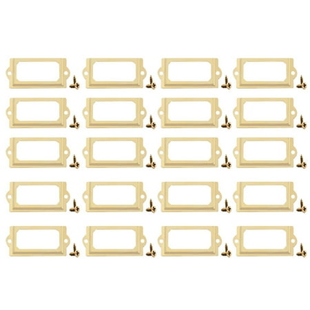 SUNFEX 20Pcs Antique Brass Drawer Label Pull Cabinet Frame Handle File Name Card Holder
SUNFEX 20Pcs Antique Brass Drawer Label Pull Cabinet Frame Handle File Name Card Holder