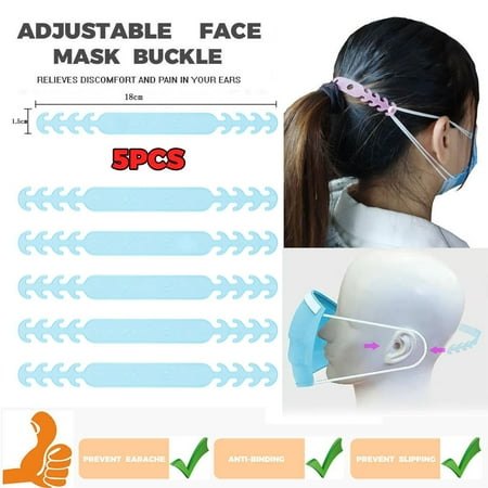 ERTUTUYI 5PC Fourth Gear Adjustable Mask Buckle Anti-skid Drop Anti-Hole Ear Hook Adjuste
ERTUTUYI 5PC Fourth Gear Adjustable Mask Buckle Anti-skid Drop Anti-Hole Ear Hook Adjuste