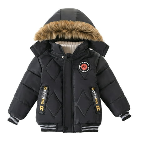 Toddler Boys Coats Jackets Children Winter Boy Jacket Coat Hooded Coat Fashion Kids Warm Clothes Jacket Coat&Jacket