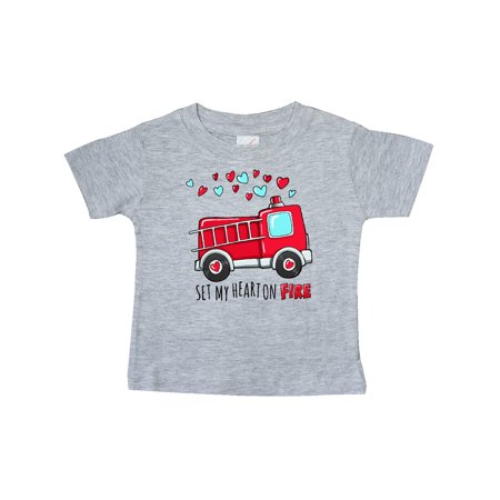 Inktastic Set My Heart on Fire Valentine Fire Truck with Hearts Gift Baby Boy or Baby Girl T-Shirt
Inktastic Set My Heart on Fire Valentine Fire Truck with Hearts Gift Baby Boy or Baby Girl T-Shirt