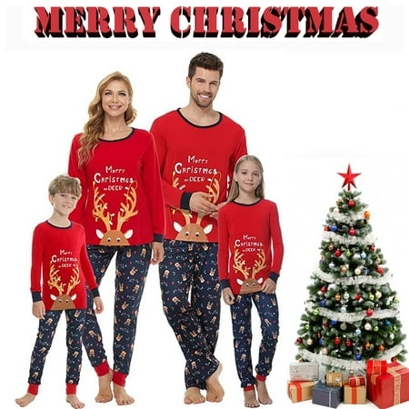 Family Matching Christmas Pajamas Set Elk Tops+Pants Xmas Holiday Loungewear Sleepwear Jammies Pjs for Adult Kids Baby 
Family Matching Christmas Pajamas Set Elk Tops+Pants Xmas Holiday Loungewear Sleepwear Jammies Pjs for Adult Kids Baby