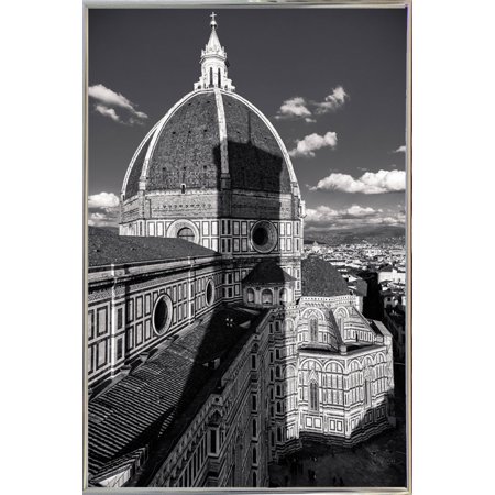 Brunelleschi's work-GIUTOR117814 Print 16.75"x11" by Giuseppe Torre in a Silver Metal Frame