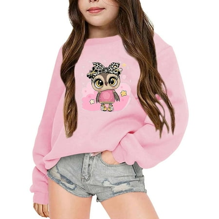 WOYY Toddler Girls Leisure Sweatshirt Cartoon Owl Print Loose Crewneck Pullover Top
WOYY Toddler Girls Leisure Sweatshirt Cartoon Owl Print Loose Crewneck Pullover Top