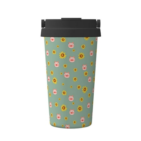 Pofeuu Pig Face With Sunflower Print Coffee Mug Iced Coffee Tumbler Cup Double Wall Vacuum Leak-Proof Thermos Mug CoffeeThermos Travel Mug
Pofeuu Pig Face With Sunflower Print Coffee Mug Iced Coffee Tumbler Cup Double Wall Vacuum Leak-Proof Thermos Mug CoffeeThermos Travel Mug