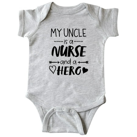 Inktastic My Uncle is a Nurse and a Hero Gift Baby Boy or Baby Girl Bodysuit