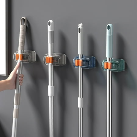 Washranp Broom Holder Wall Mount Waterproof Punch-free Self Adhesive Mop Holds for Home Kitchen Garden Storage Systems
Washranp Broom Holder Wall Mount Waterproof Punch-free Self Adhesive Mop Holds for Home Kitchen Garden Storage Systems