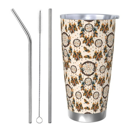 Uemuo Retro Dreamcatcher Print Travel Coffee Mug 20oz Double-walled Car Cup Stainless Steel Insulated Tumbler Leak-proof Travel Cup Reusable Straw Car Cup-Straw Three-piece Set
Uemuo Retro Dreamcatcher Print Travel Coffee Mug 20oz Double-walled Car Cup Stainless Steel Insulated Tumbler Leak-proof Travel Cup Reusable Straw Car Cup-Straw Three-piece Set