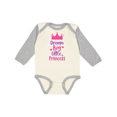 Inktastic Dream Big Little Princess Crown - Pink Purple Gift Baby Girl Long Sleeve Bodysuit 
Inktastic Dream Big Little Princess Crown - Pink Purple Gift Baby Girl Long Sleeve Bodysuit