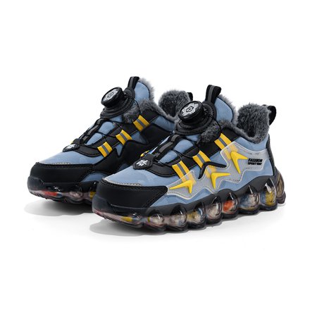 Boys Warm Sports Shoes Fur Lining Waterproof Wear Resistant Rotary Buttons Winter Running Shoes Fashion Outdoor Cotton Shoes
Boys Warm Sports Shoes Fur Lining Waterproof Wear Resistant Rotary Buttons Winter Running Shoes Fashion Outdoor Cotton Shoes