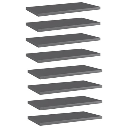 YLSHRF Bookshelf Boards 8 pcs High Gloss Gray 15.7 x7.9 x0.6 Engineered WoodShelving
YLSHRF Bookshelf Boards 8 pcs High Gloss Gray 15.7 x7.9 x0.6 Engineered WoodShelving