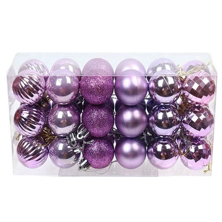ELENXS 36 PCS Decoration Balls Christmas Party Activity Pendants DIY Craft Tree Hanging Plastic Ornaments Light Purple
ELENXS 36 PCS Decoration Balls Christmas Party Activity Pendants DIY Craft Tree Hanging Plastic Ornaments Light Purple